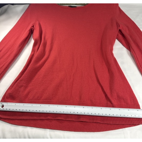 Talbots Sweater Cashmere Blend Red Bell Sleeve Romantic Valentine Petite Small - Picture 8 of 10